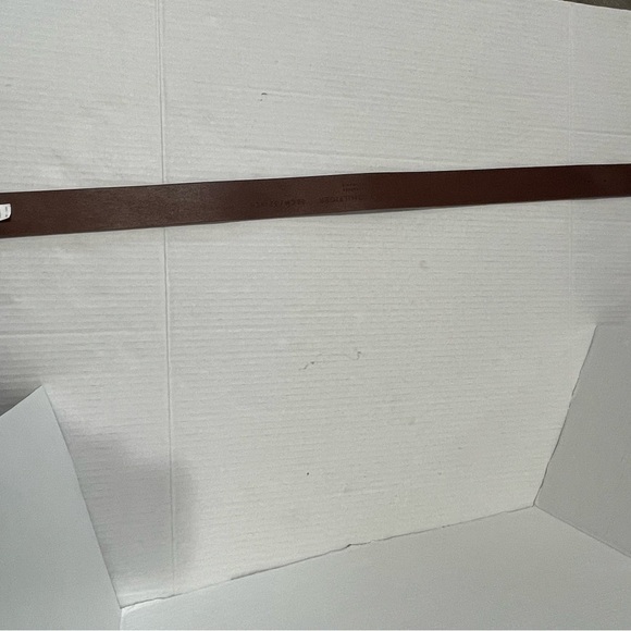 Tommy Hilfiger new denton 3.5cm leather belt in dark tan - Picture 7 of 7